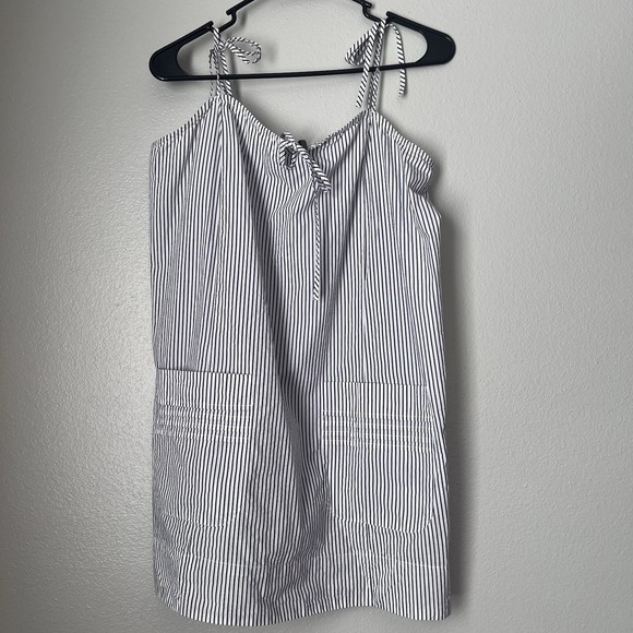 Anthropologie Dresses & Skirts - Anthropologie Women's 100% Cotton Mini Dress Seersucker Spaghetti Strap Dress M